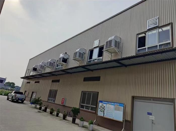 成都電子配件廠環(huán)?？照{(diào),水冷空調(diào),冷風(fēng)機安裝案例